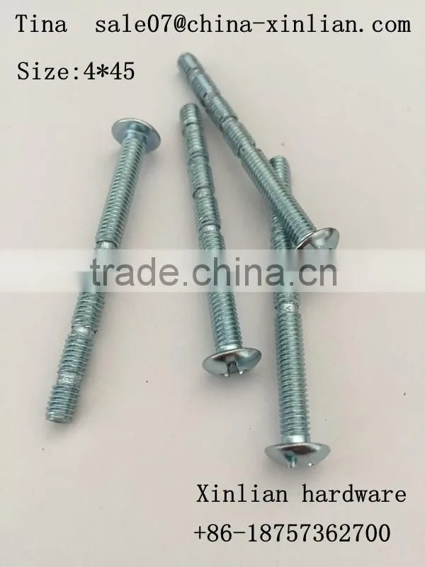 High Precision cross pan head breaking machine screws bamboo screws
