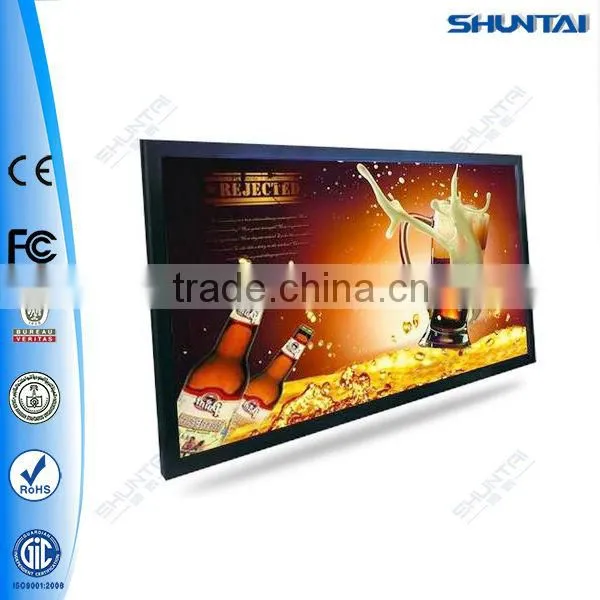 Wall mounted aluminum large led tension fabric lightboxes