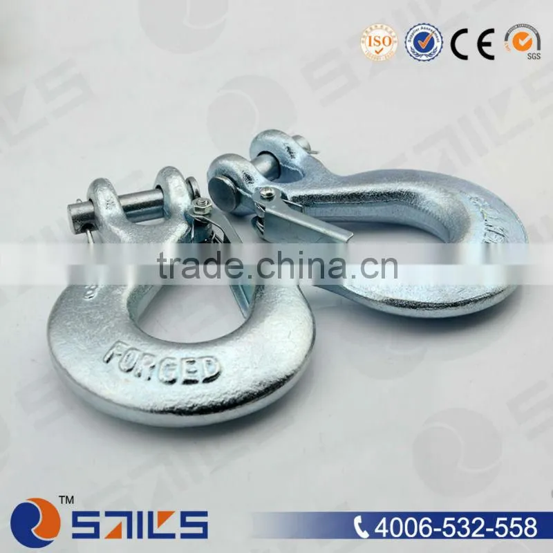 Carbon Steel/Alloy Steel High Strength Eye Slip Hooks with latch S-320