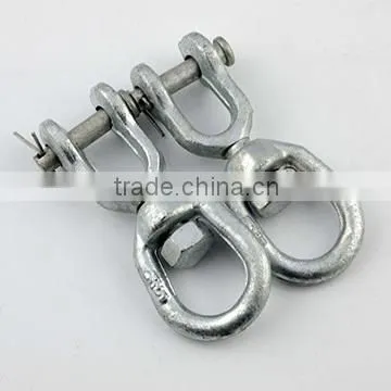 us type carbon steel jaw and eye 6mm galvanised regular swivel