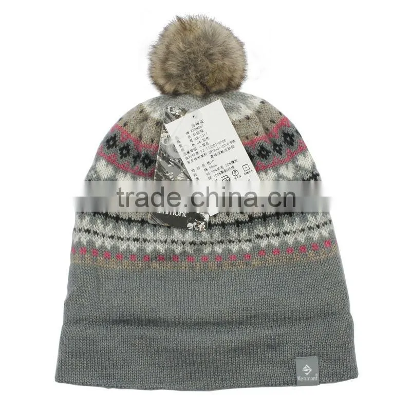 wholesale 2013 cheap women's fitted knitted beanie hat custom wool cap