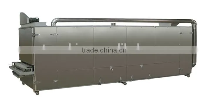 High Temperature corn puff snack dryer food processing line