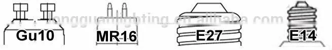 GU10 230V 3X1W LED spotlight 3W LED lamp normal size