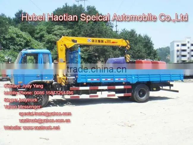 DONGFENG 145 truck mounted crane 5T