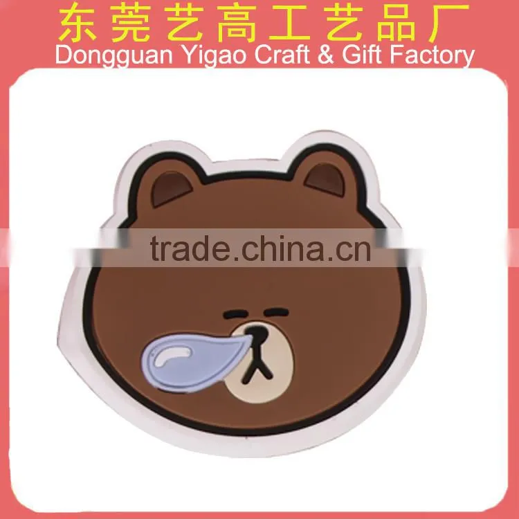 3D embossed PVC souvenir fridge sticker for business gifts