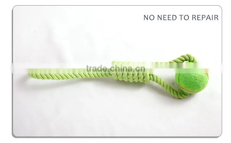 pet toys for dog with small-size cotton knots and colorful rope