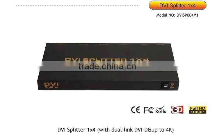 dual Link DVI-D DVI Splitter 1x4