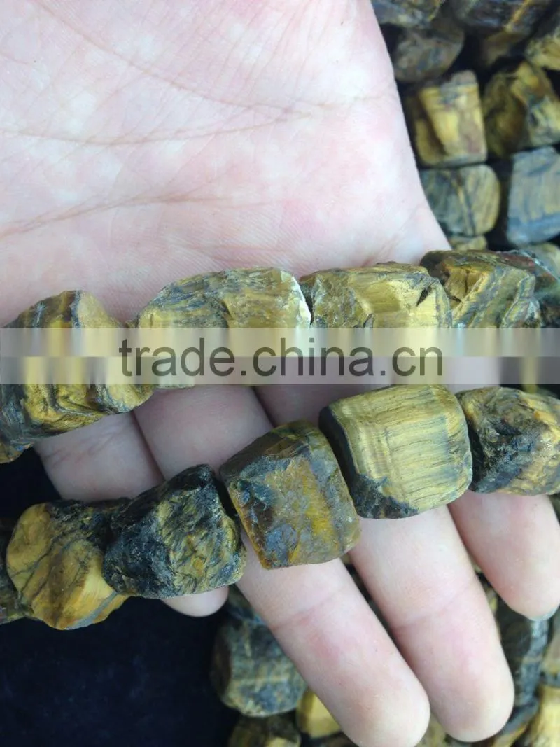 NO PS!!Wholesale Rough Tigereye Tumble Semi Precious Loose Beads