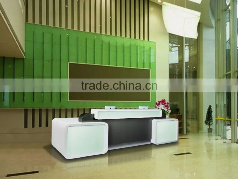 hot selling high quality glass reception desk factory sell directly QT3507
