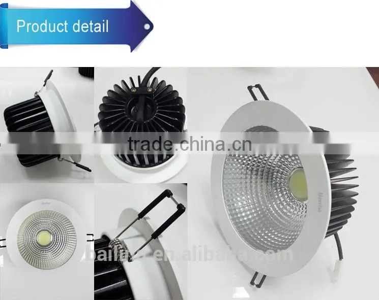 The best price constant driver 9W 14W 18W 24W 30W high power LED downlight