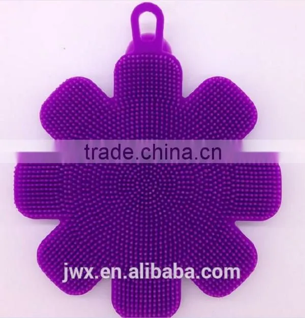 Skin-friendly face wash brush with bright color easy storing