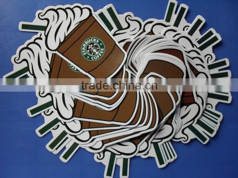 Vinyl die cut stickers Kiss cut bumper stickers car cutting sticker