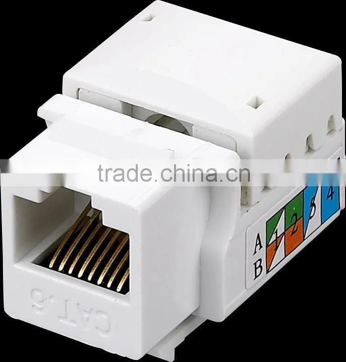 RJ45 cat5e cat6 utp female keystone jack commscope cat6 keystone jack