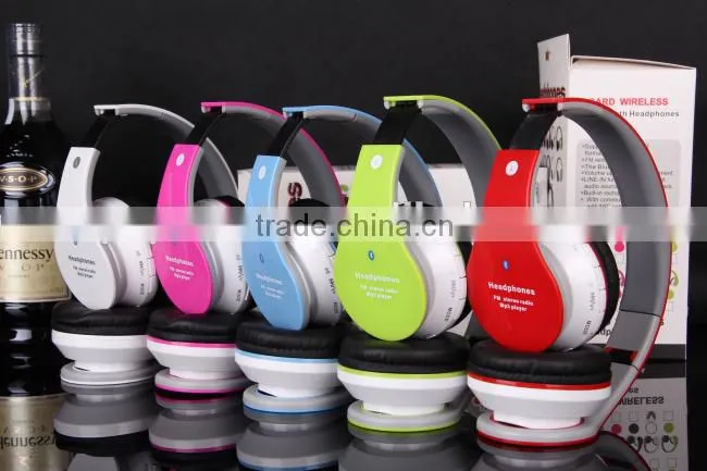 Fashion Stereo Handfree Wireless Bluetooth Headset with Mic for woman