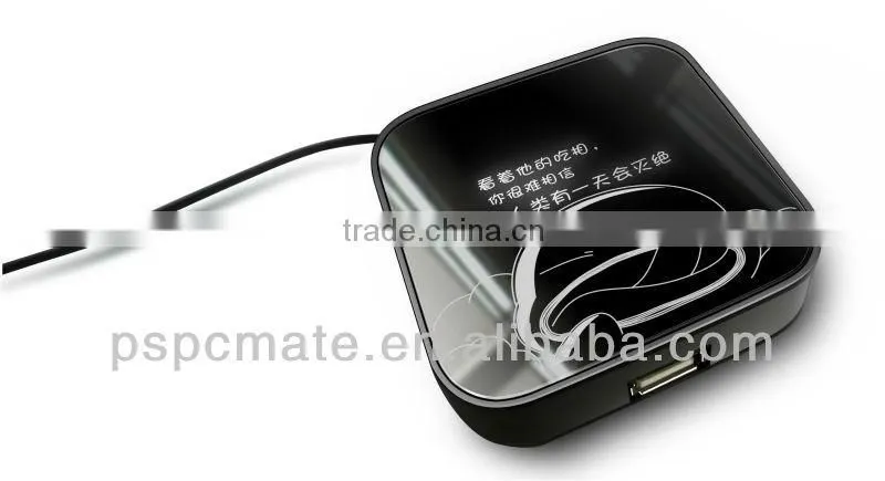 mirror hub 4 port usb 2.0 version with led lighting