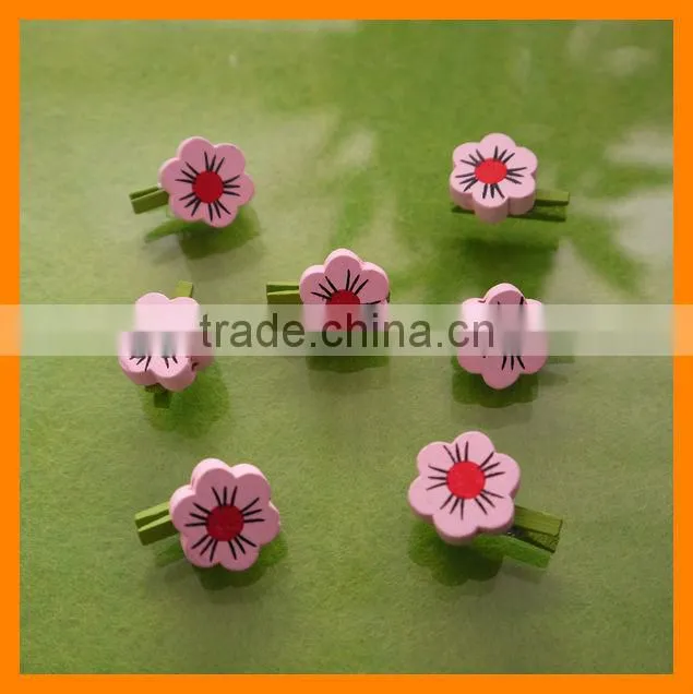Party Wooden Flower Peg