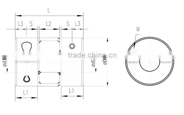 Customized Flexible Spider Coupling Jaw Coupling spring coupling clamp type