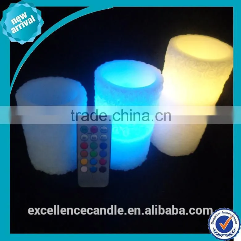 high quality remote control led light candle with colorful lights