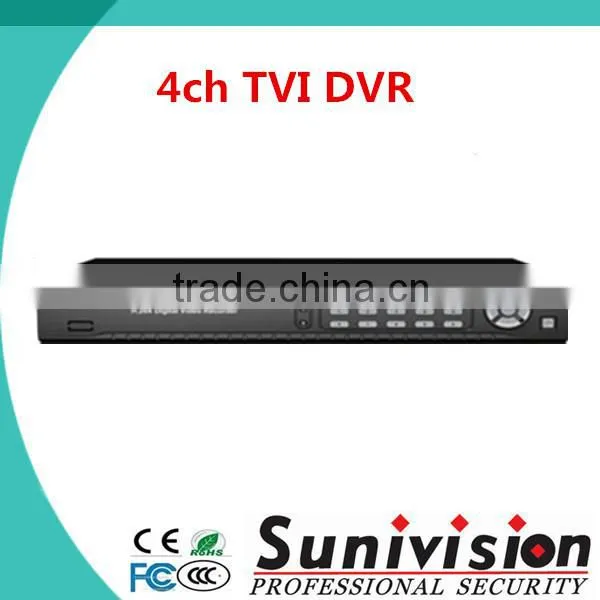 CCTV 4ch H.264 TVI DVR Supporting 1ch audio in/out