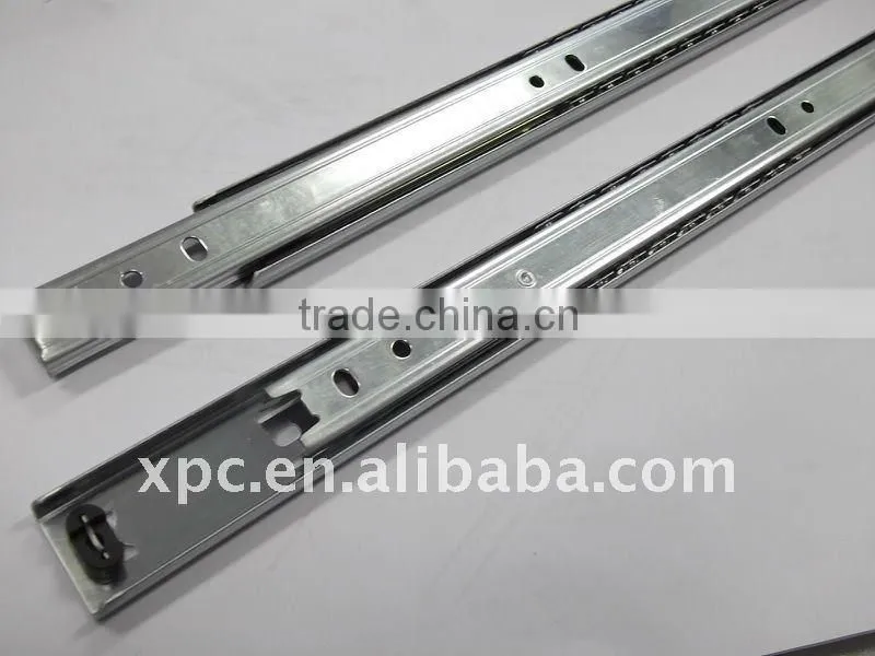27mm width two fold drawer slide with ball bearing slide