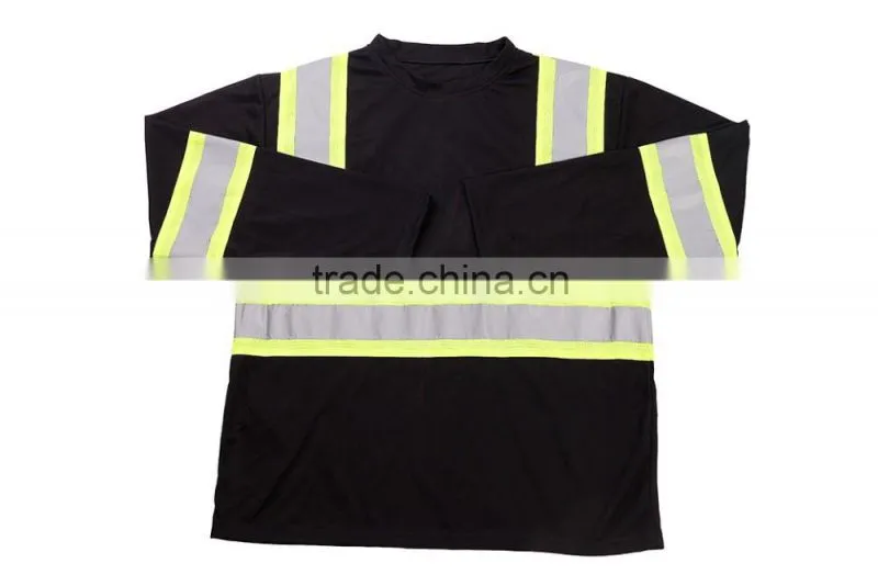fluorescent polo shirt reflective hi vis shirt dry fit safety shirt high visibility reflective tapes mens polo shirt