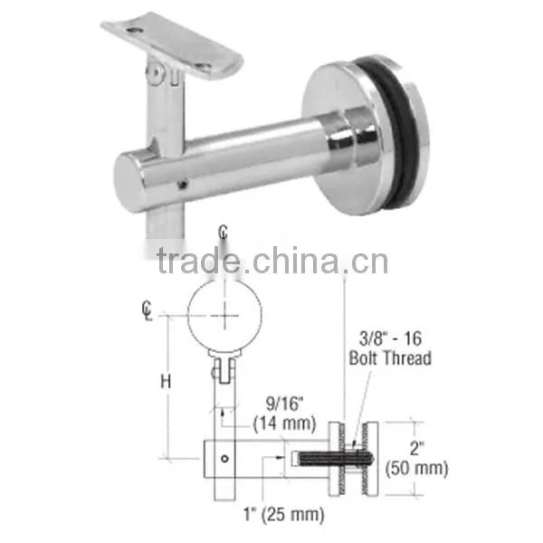 Shenzhen Launch stainless steel wall mounter handrail bracket for stair