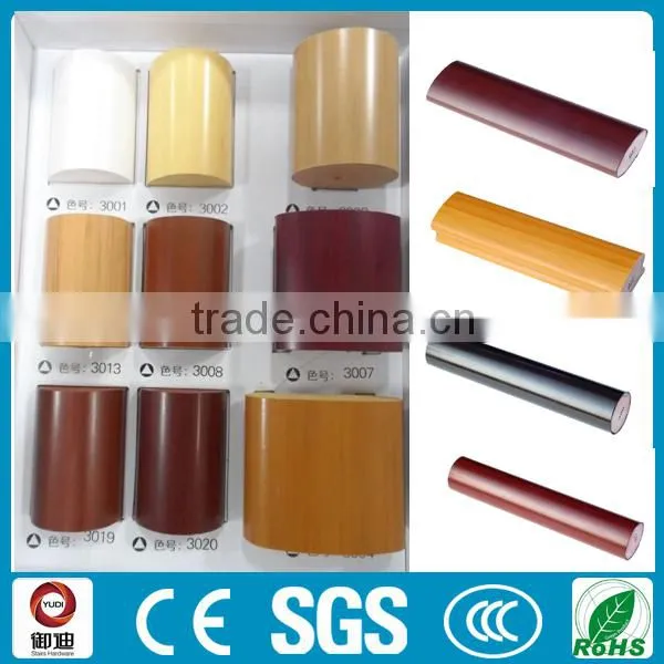 Wooden color indoor PVC stairs handrail