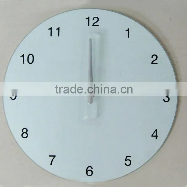 Glass wall clock, fashion wall mounted clock, decorative wall clock