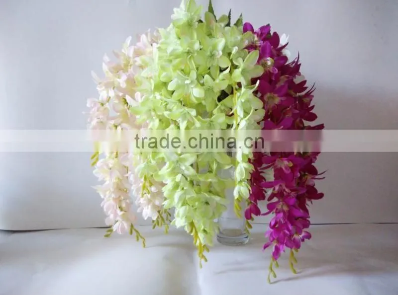 china factory artificial wisteria fabric flower