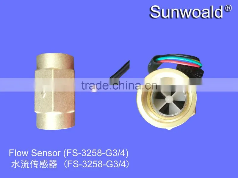 3/4" Brass Water Flow rate Sensor meter