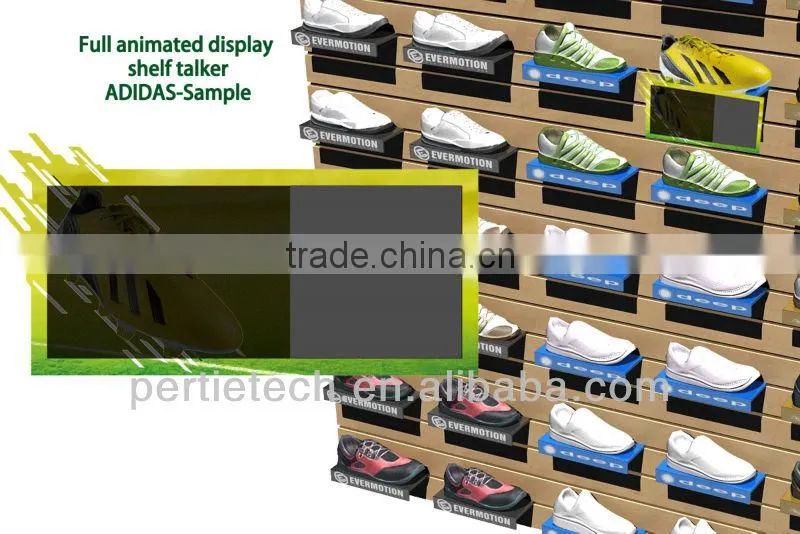 advertisement display shelf with epaper display modern shoes display shelf