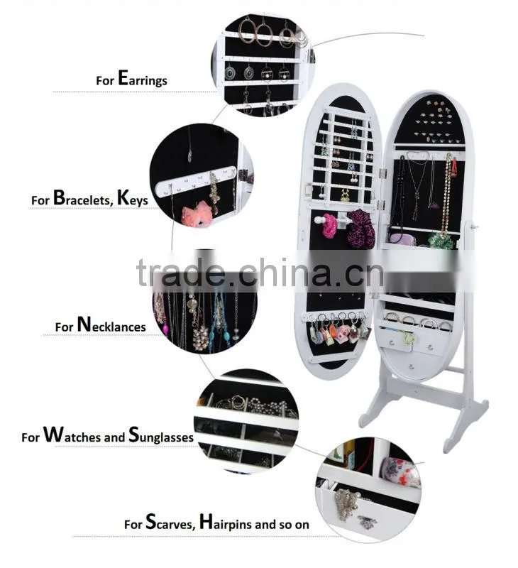 Jewelry Mirror Cabinet, storage furniture, bedroom cabinet