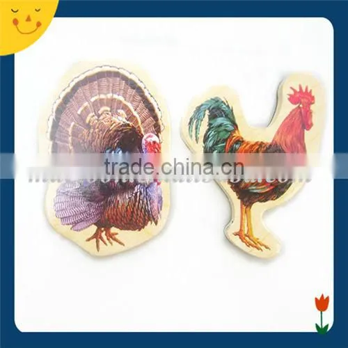 custom dinosaur shape wooden magnetic puzzle