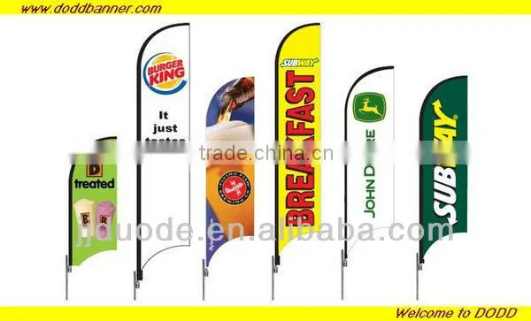 Feather flags with pole and base