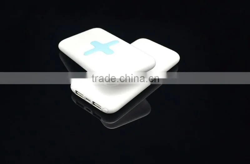 chines smart phone charger power bank 6000mah wireless charger