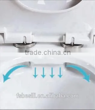 Hedge type of flushing watermark toilet suite