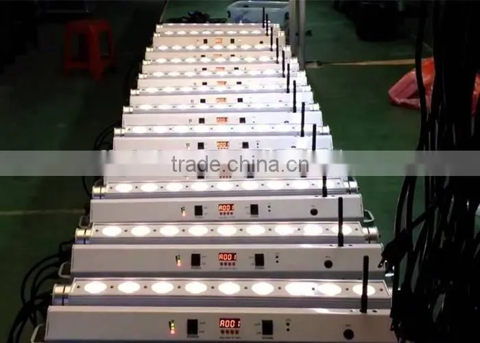 Wireless DMX512 led bar 9*15w RGBWA 5in1 Led Bar