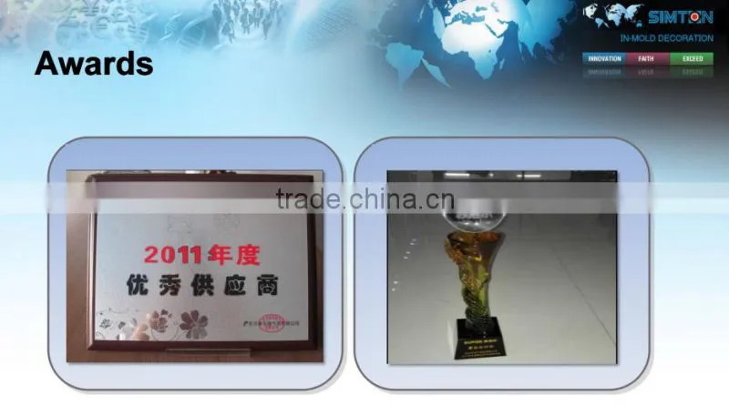 Hot selling good quality IML/IMD custom for home appliance accessory