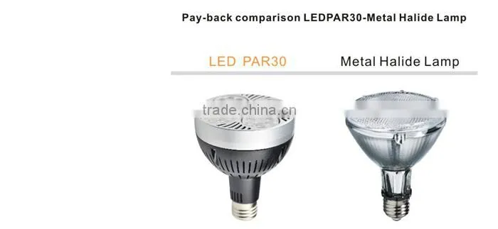 PAR30 36W 35mm Diameter Most Powerful Led Spotlight E27