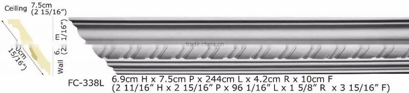 High Quality Good price beautiful Polyurethane Cornice Moulding
