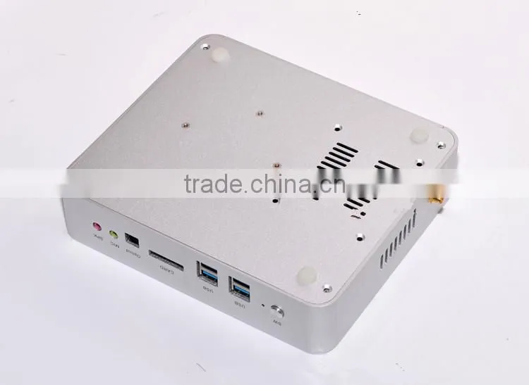 mini pc/mini chassis dual N2810/fanless HTPC/tv box/industrial personal computer with All aluminum 8GB DDR3 1600MHz