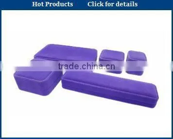 Custom Cheap blue hot selling flocking branded jewelry box