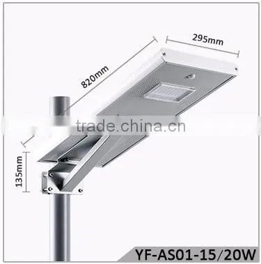 YANGFA Smart sensors solar pv led street light AS01 30W