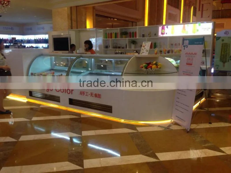 Commercial Kichen Ice Cream Display Freezer