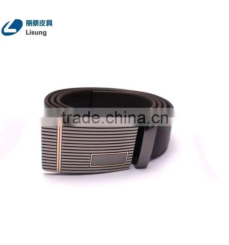 Luxury Automatic Buckle Adjustable Leather Belt Without Holes