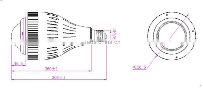 110LM/W COB LED OPTICS 45 60 90 120 DEGREE led replacement high bay 150w