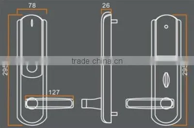 Zinc Alloy ANSI Mortise Smart lock