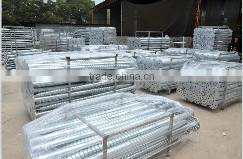 Photovoltaic panel mounting system adjustable ground screw piles with flange