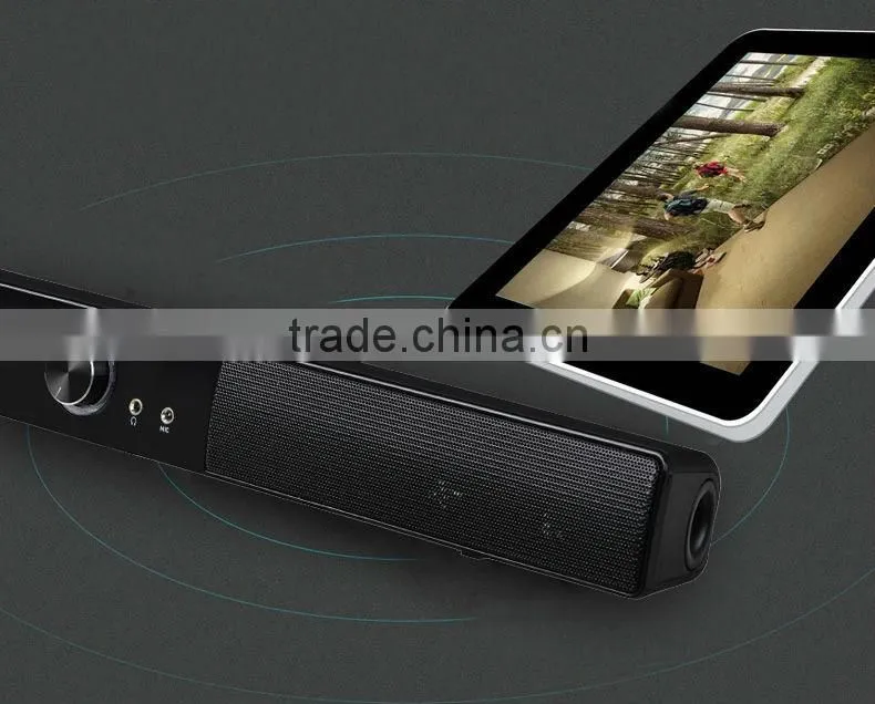 Mini system, wireless system,Popular and Cheap 2.0 pc soundbar , used for home theater
