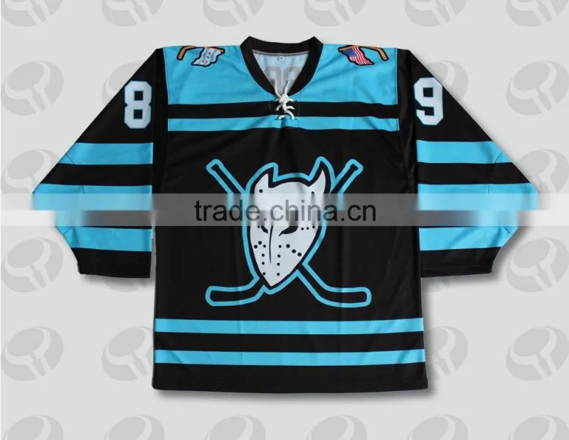 cheap custom sublimation printed Ice Hockey jersey with your logo